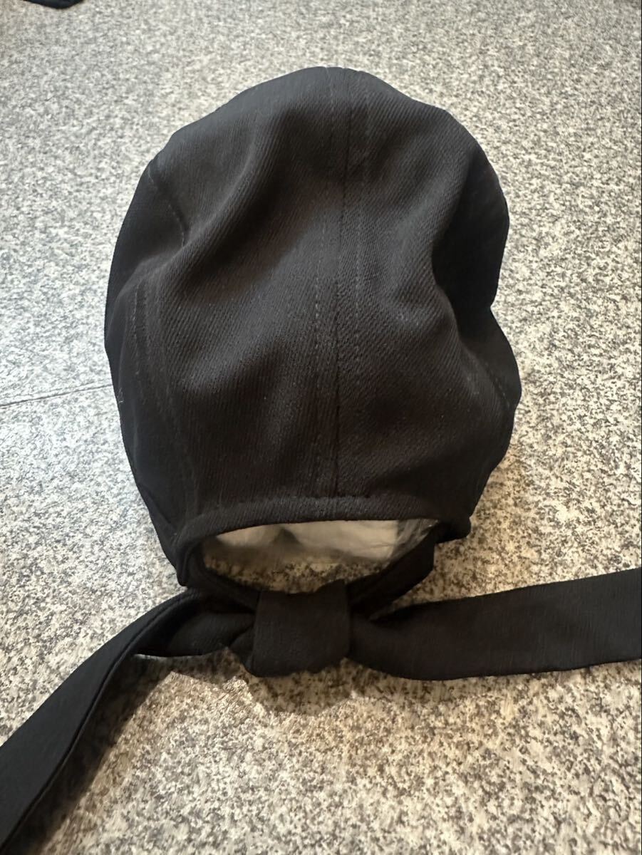 adidas アディダス ベトナム製 FREE フリーサイズ キャップ 帽子 ワンポイントロゴ スポーツ ランニング ウォーキング ブラック 古着 USED_画像3