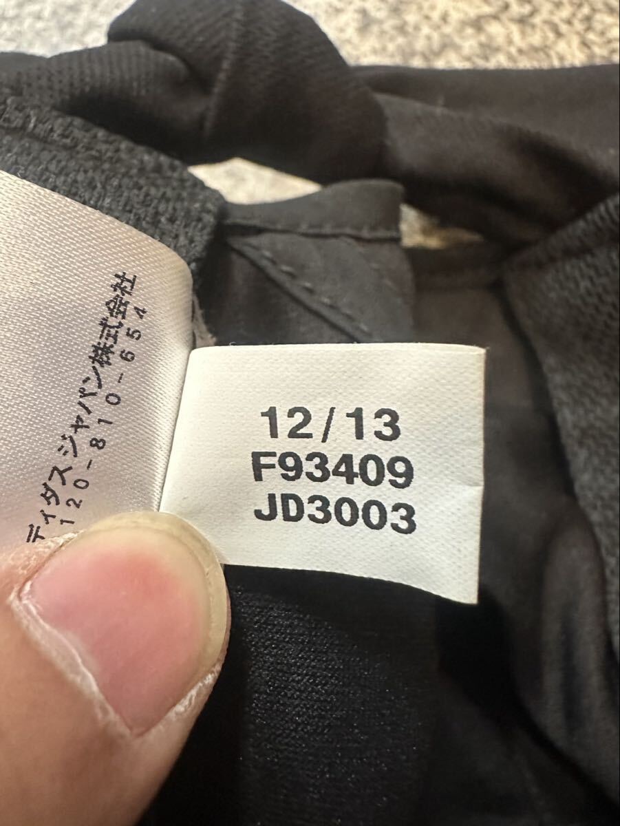 adidas アディダス ベトナム製 FREE フリーサイズ キャップ 帽子 ワンポイントロゴ スポーツ ランニング ウォーキング ブラック 古着 USED_画像6