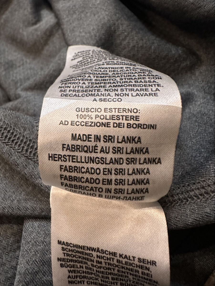 Columbia コロンビア L ハーフジップトップス アウトドア グレー 無地 ロゴプリント 速乾性 長袖 ポリエステル トレーナー 古着 ユーズド_画像5