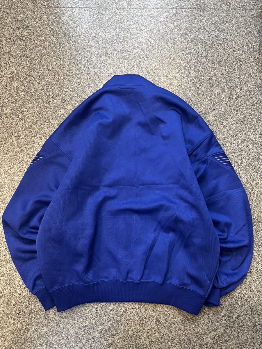 Kappa カッパ L 90s 日本製 トラックジャケット ジャージ スポーツウェア アウター ジップアップ レトロ 昭和 オールド ブルー 古着 USED _画像2