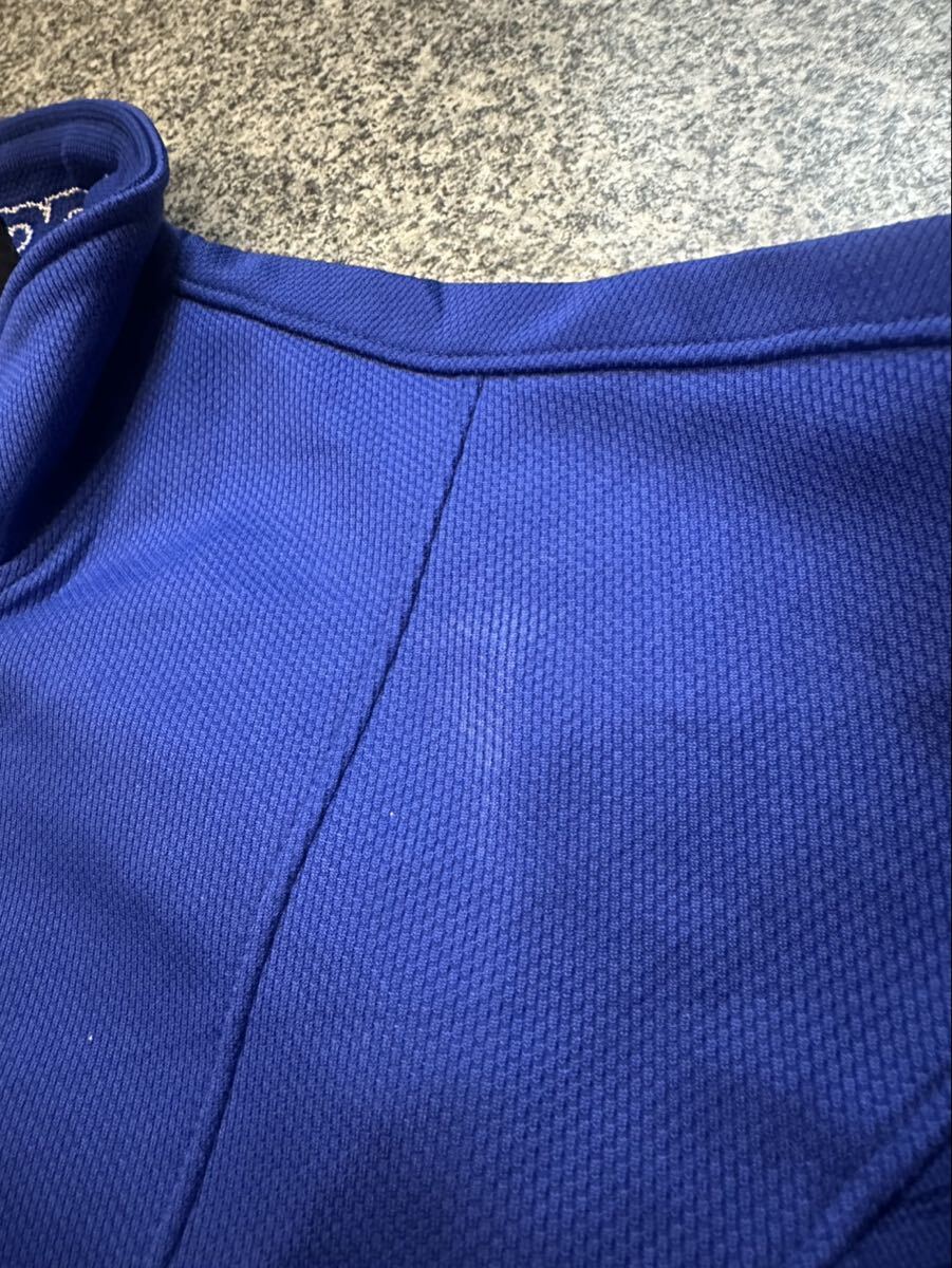 Kappa カッパ L 90s 日本製 トラックジャケット ジャージ スポーツウェア アウター ジップアップ レトロ 昭和 オールド ブルー 古着 USED _画像9