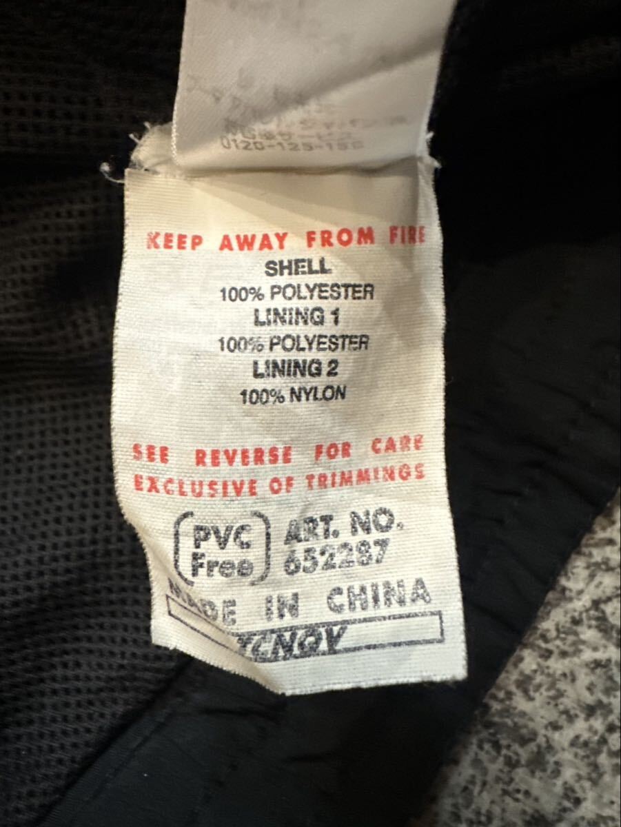 PUMA プーマ L トラックジャケット ジャージ スポーツウェア ジップアップ アウター ブラック ロゴプリント 裏地メッシュ 上着 古着 USED _画像5