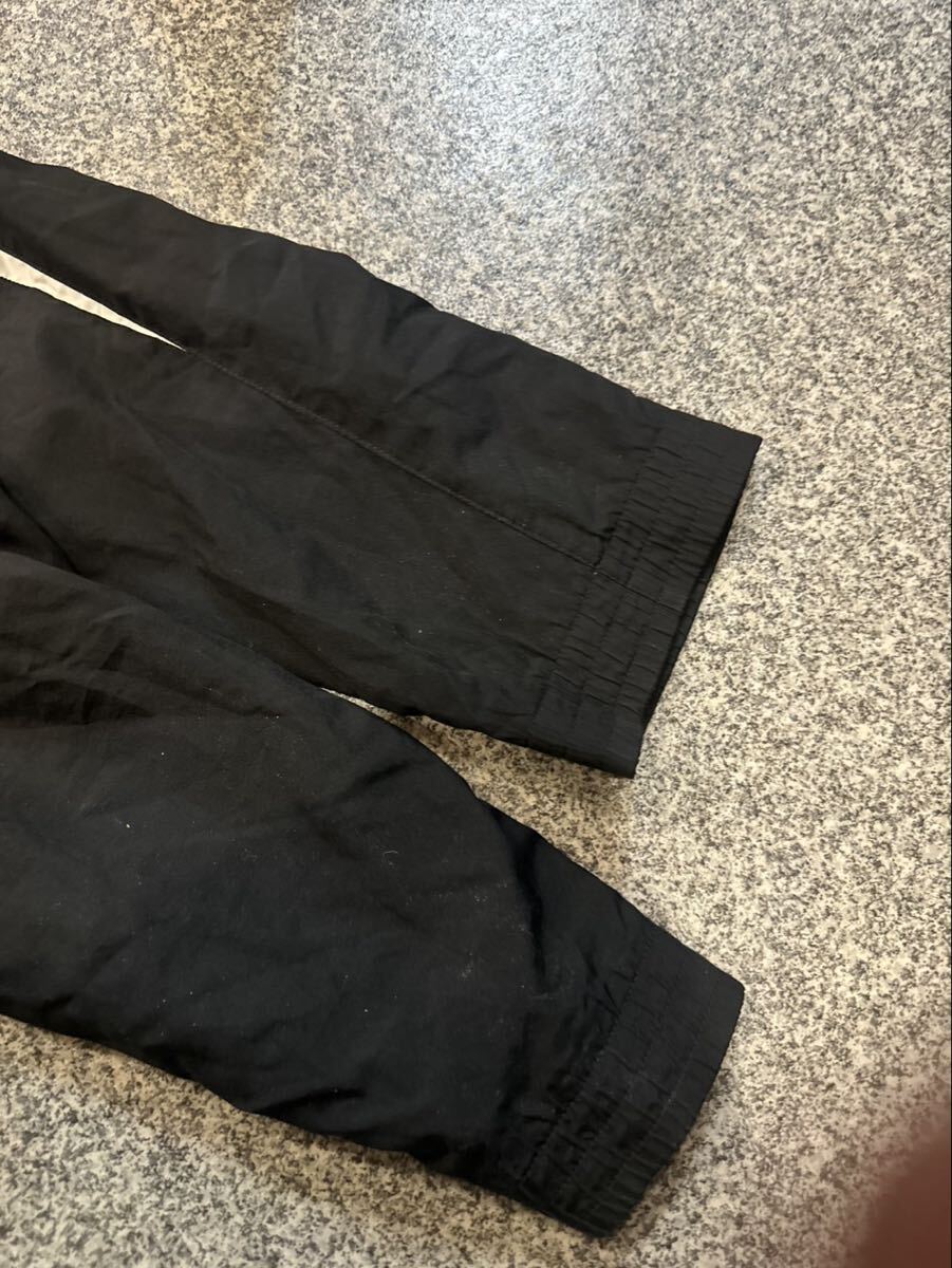 PUMA プーマ L トラックジャケット ジャージ スポーツウェア ジップアップ アウター ブラック ロゴプリント 裏地メッシュ 上着 古着 USED _画像9