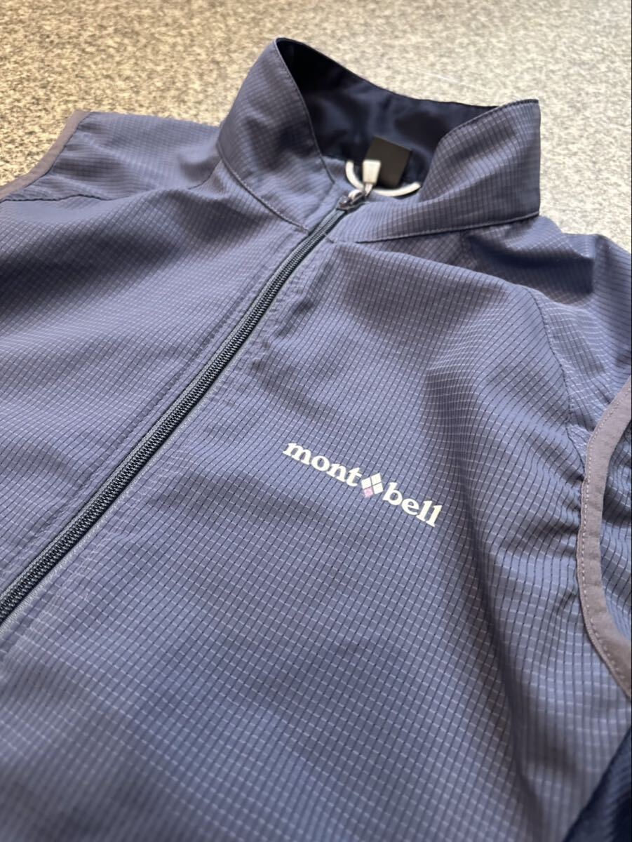 mont-bell モンベル M O.D.メッシュベスト ジップアップ アウター トップス アウトドア ベスト ロゴプリント メッシュベスト 古着 USED_画像4