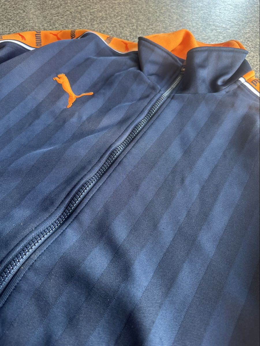 PUMA プーマ SS トラックジャケット ジャージ スポーツウェア レトロ トップス ジップアップ 平成 ロゴ刺繍 ビッグロゴ 上着 古着 USED _画像6
