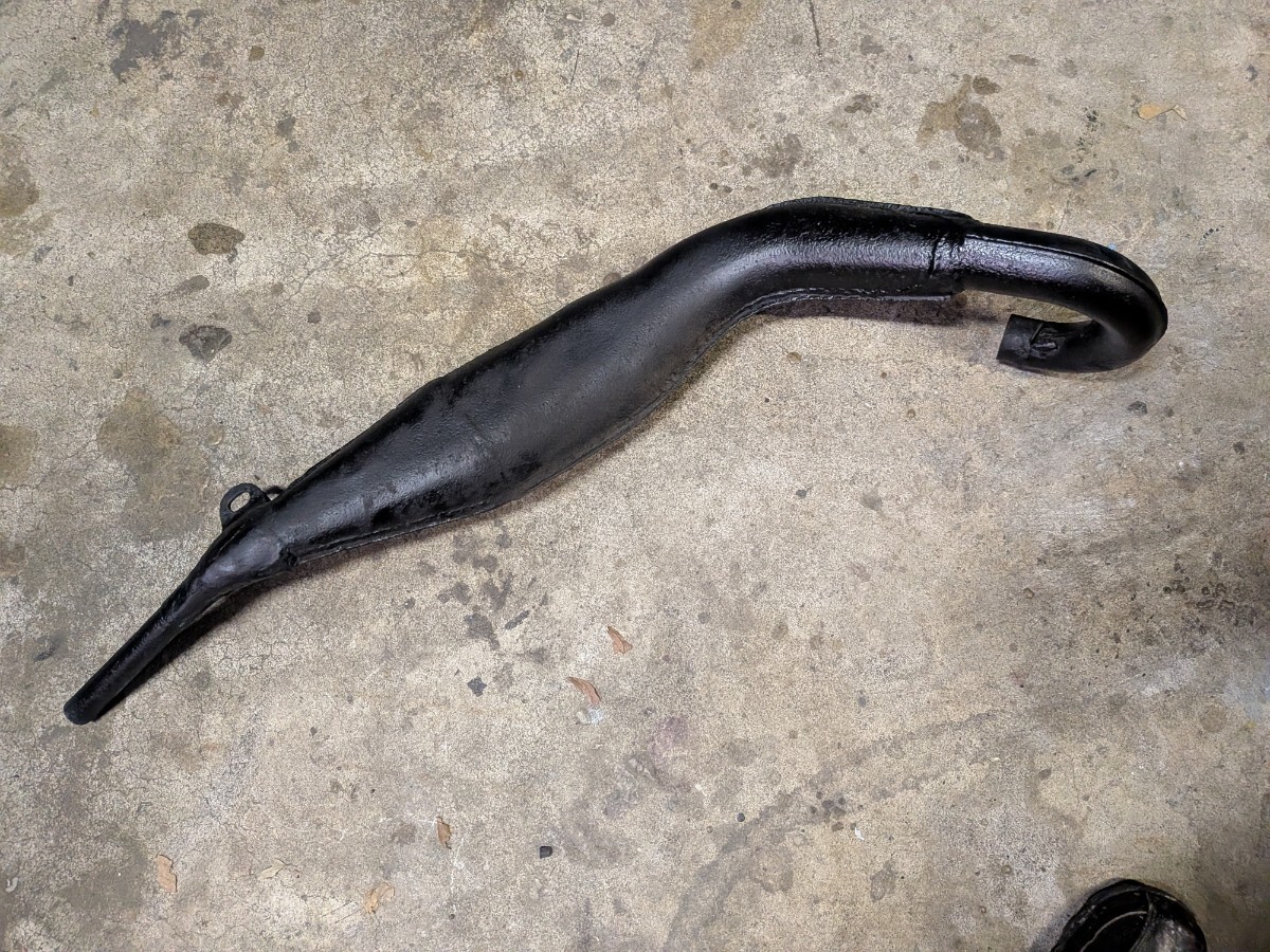 ヤマハ AT1 AT125 モトクロス レーサー チャンバー_画像1