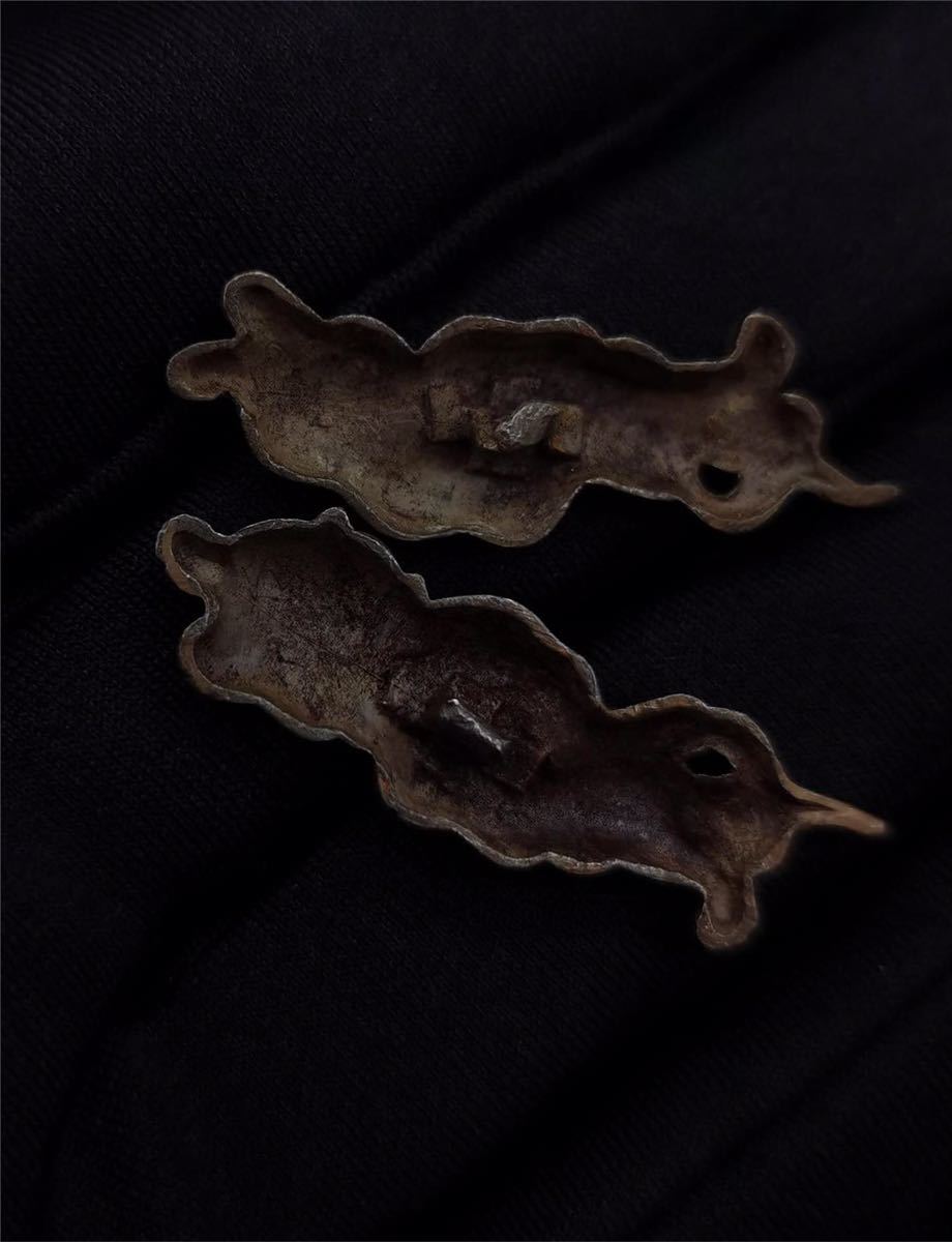 s-109.. map глаз . форма гравюра японский меч доспехи меч принадлежности медный реквизит гарда меча глаз .. голова . длина 3.5CM