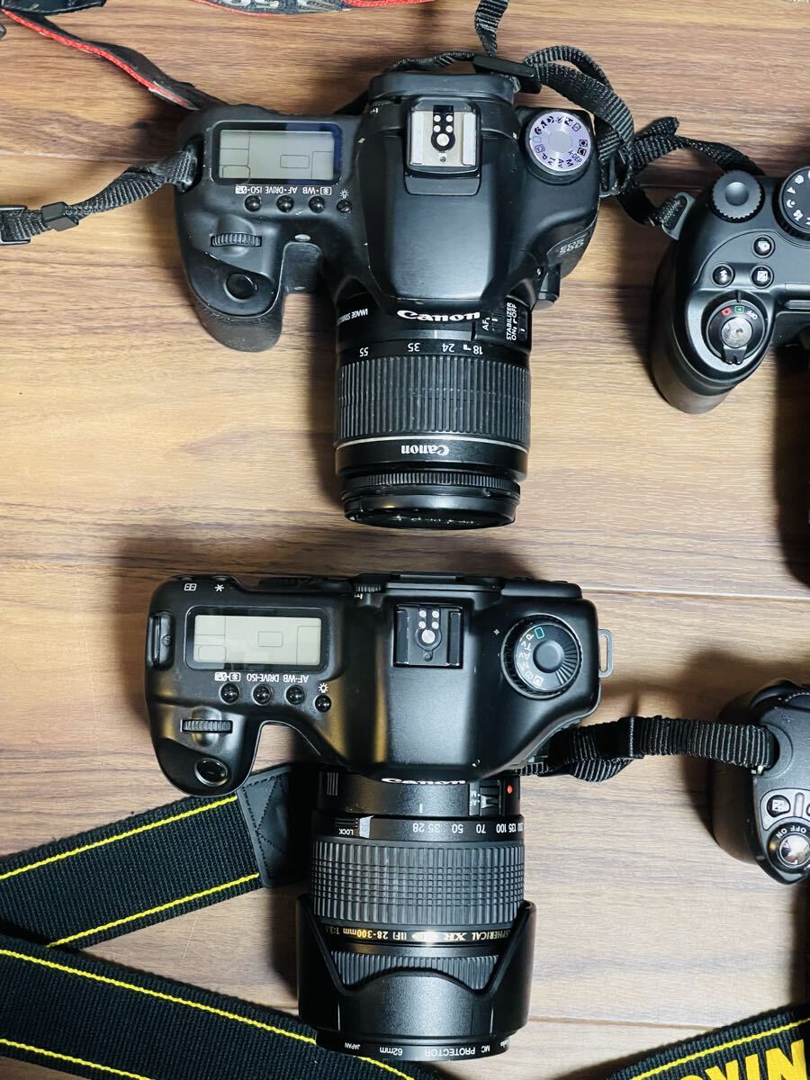 1円まとめ デジタル一眼レフ Canon EOS 50D キャノン EOS 5D Nikon D40 FUJIFILM Finepix S9000 レンズセット 状態未確認 完全ノーチェック_画像4