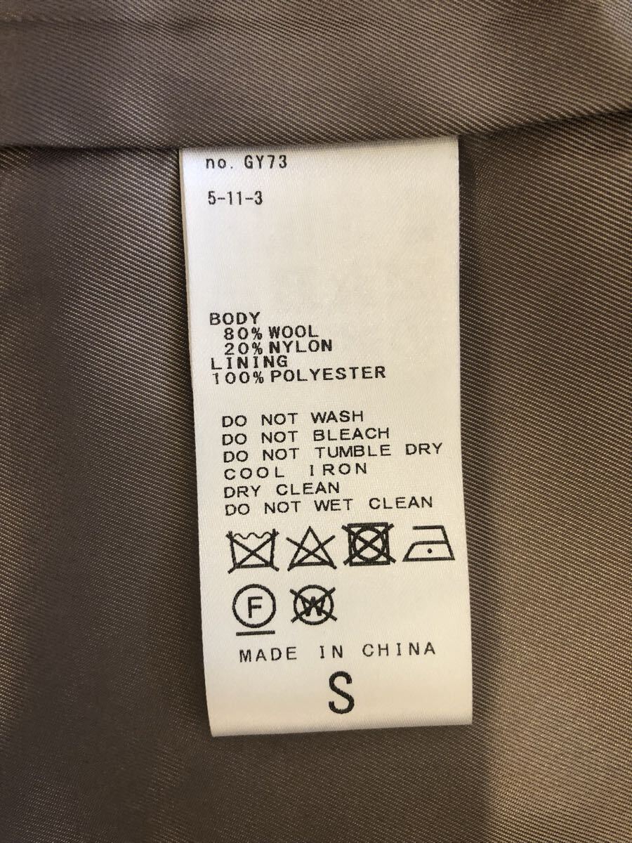 JOURNAL STANDARD スーパー140 ビーバーコクーンコート ウール ベージュ チェスターコート ¥38,500 ジャーナルスタンダード グレージュ_画像10