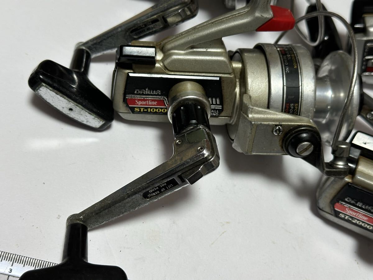 7点セット スポーツライン SPORTLINE ST 1000 2000 4000 5000 リール オールド レトロ ビンテージ ダイワ フィッシング スピニングリール_画像2