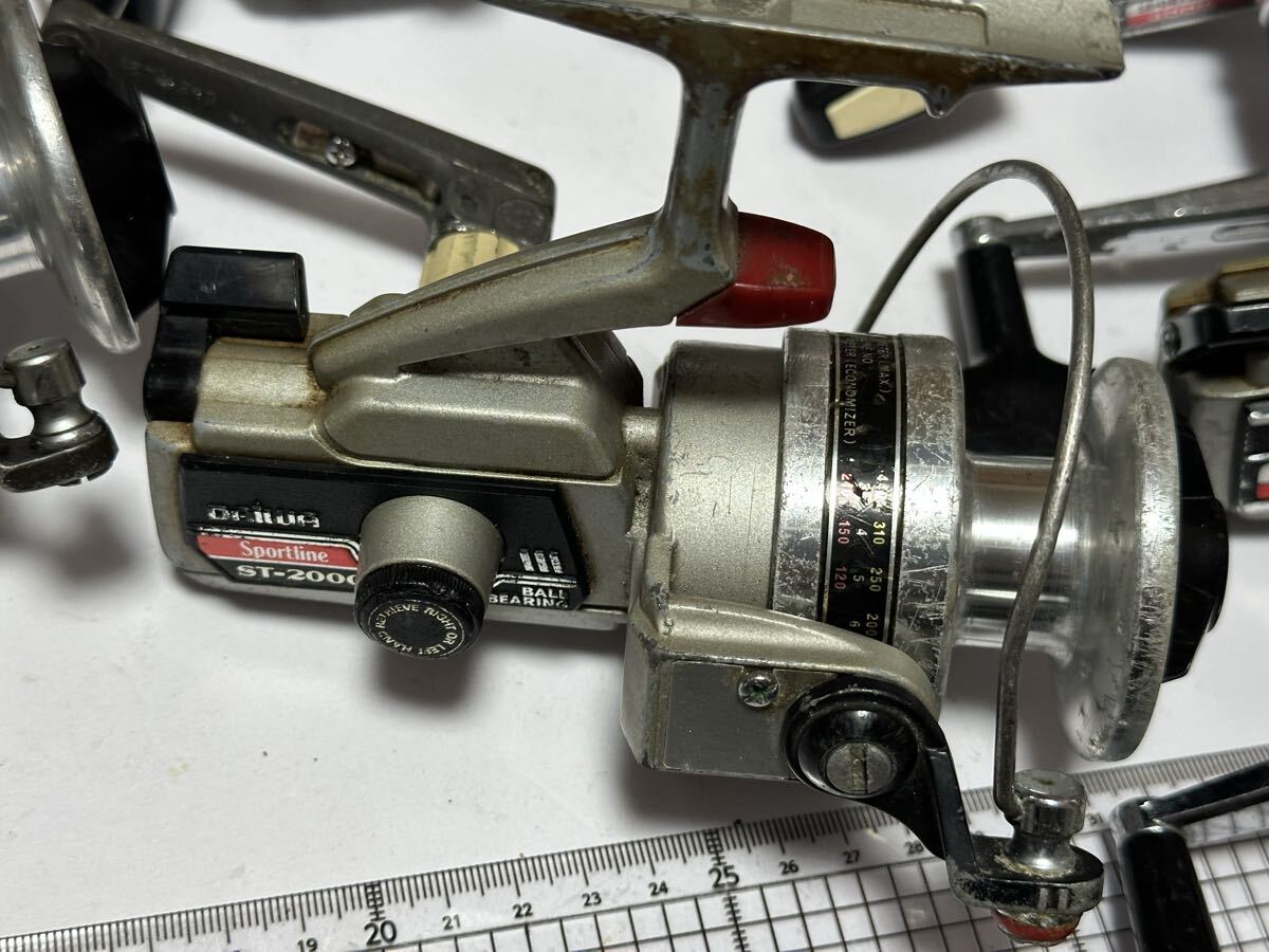 7点セット スポーツライン SPORTLINE ST 1000 2000 4000 5000 リール オールド レトロ ビンテージ ダイワ フィッシング スピニングリール_画像4