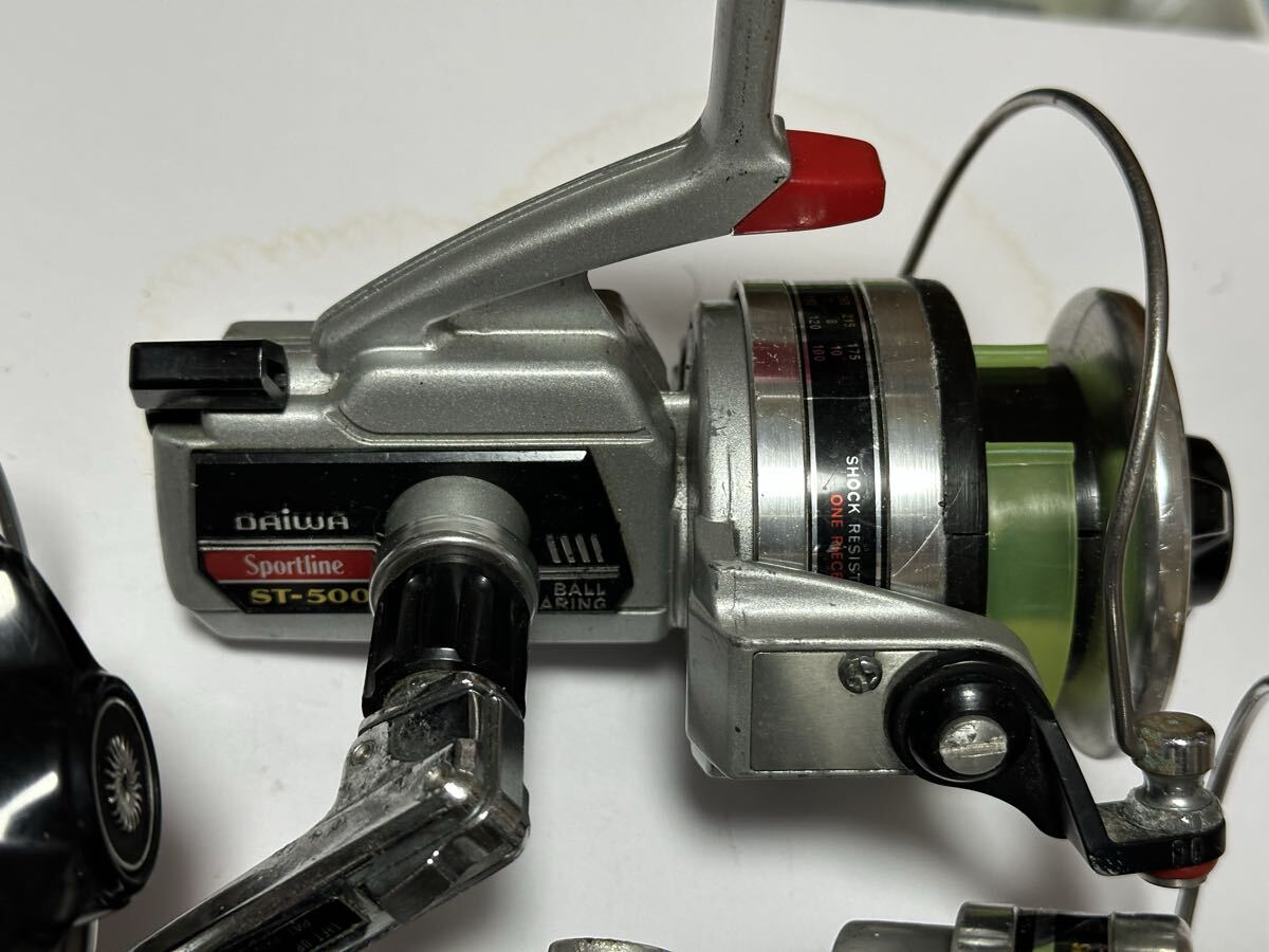 7点セット スポーツライン SPORTLINE ST 1000 2000 4000 5000 リール オールド レトロ ビンテージ ダイワ フィッシング スピニングリール_画像8