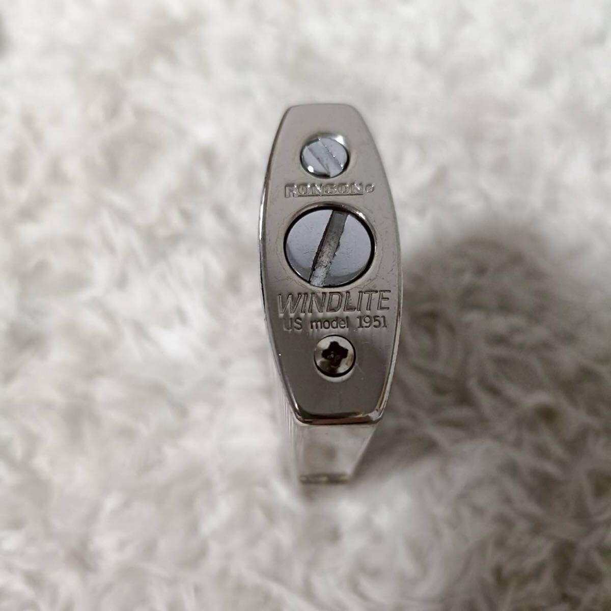 RONSON ロンソン WINDLITE ウィンドライト オイルライター ヴィンテージ シルバー系【0338】_画像6