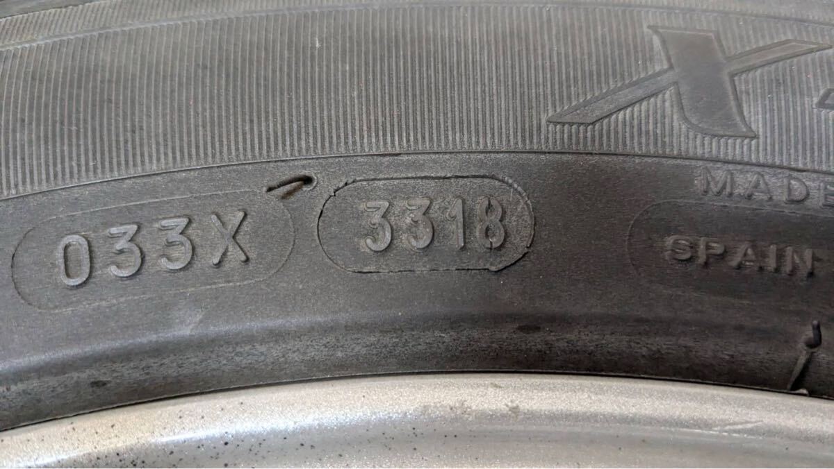 16インチVW純正ホイール4本　205/55r16 Michelin X-ice スタッドレスタイヤ付_画像9