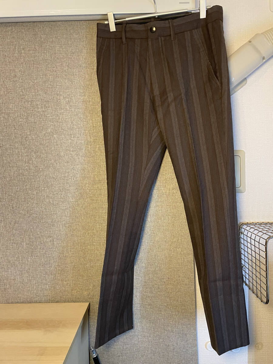 ANN demeulemeester メンズパンツ　XXS 備品　ブラウン　スラックス_画像1