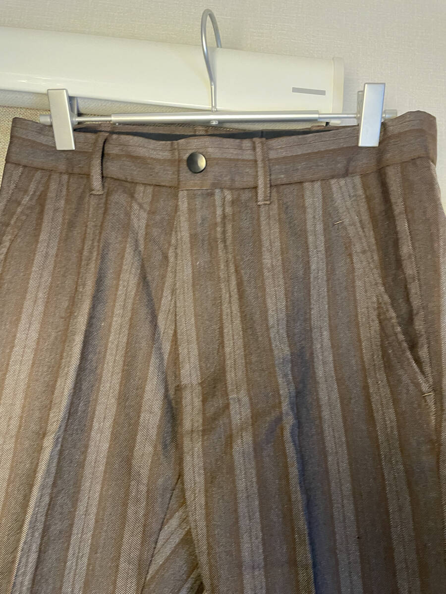 ANN demeulemeester メンズパンツ　XXS 備品　ブラウン　スラックス_画像2
