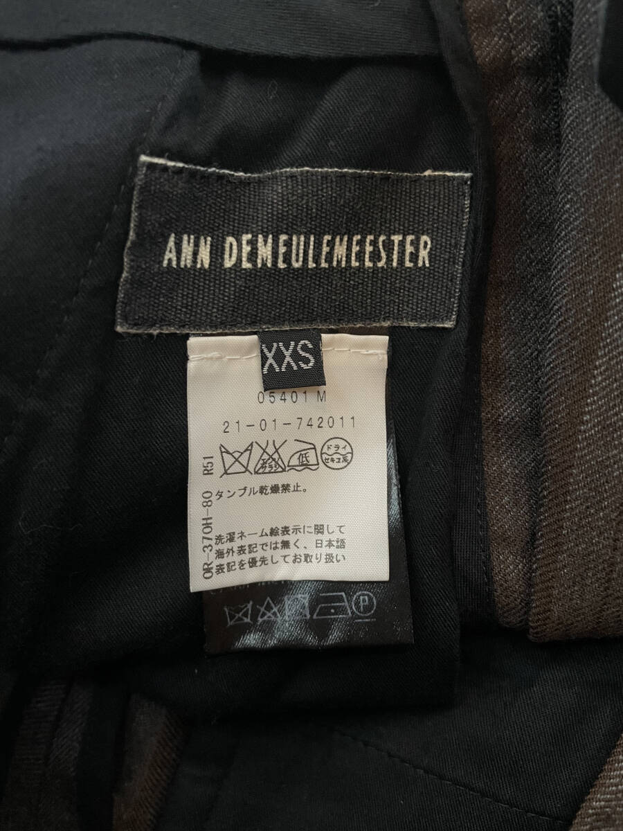 ANN demeulemeester メンズパンツ　XXS 備品　ブラウン　スラックス_画像5