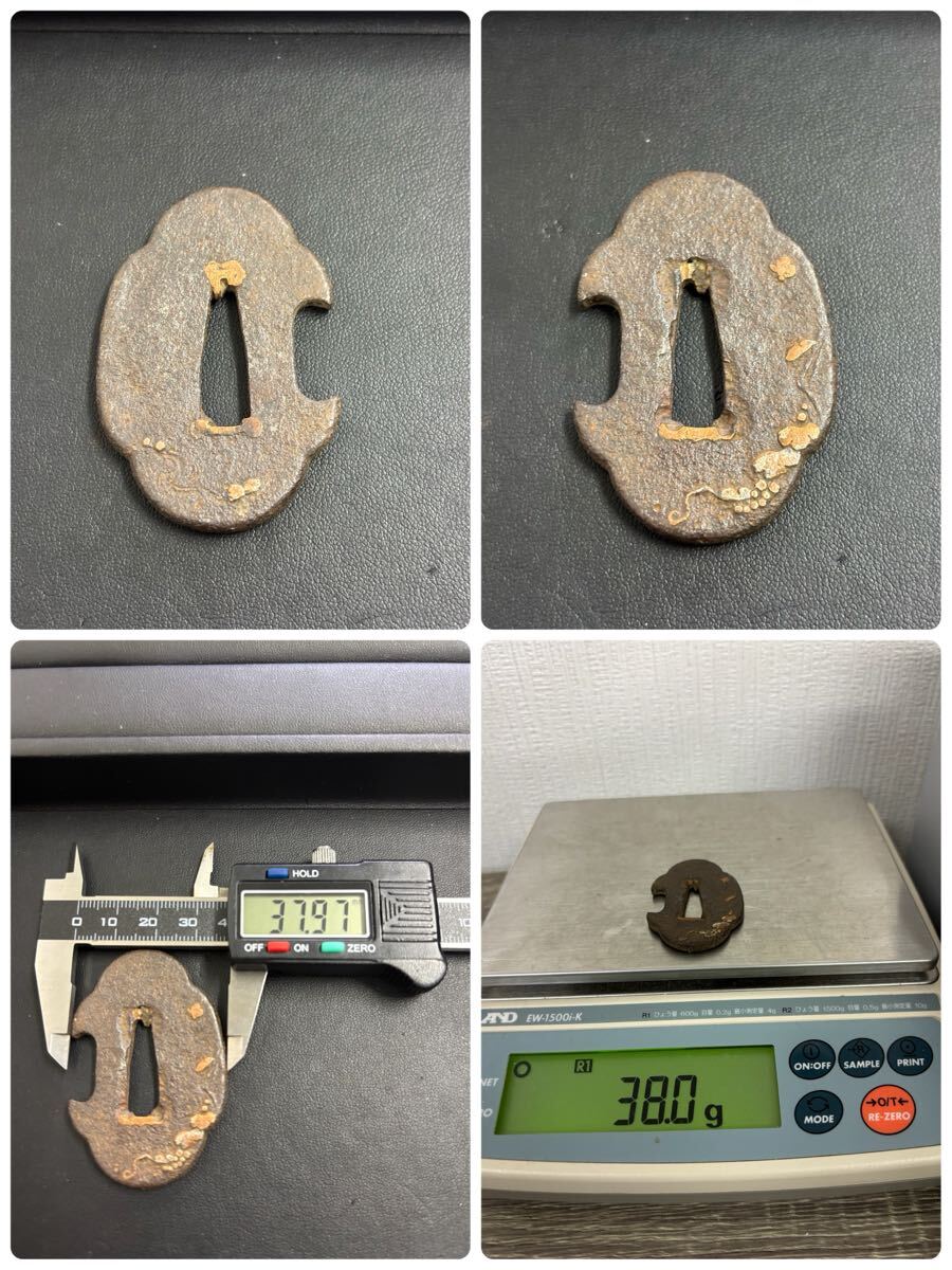 1000円〜 鍔5点　 刀装具 武具 刀鍔 コレクション　古美術　 骨董品_画像6