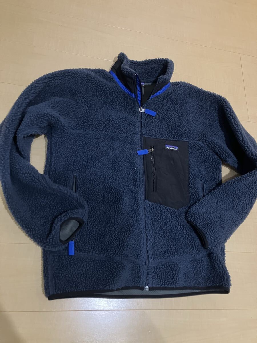 ◆美品◆Patagonia パタゴニア レトロXジャケット フリース ボア ネイビー 定番 Mサイズ_画像1