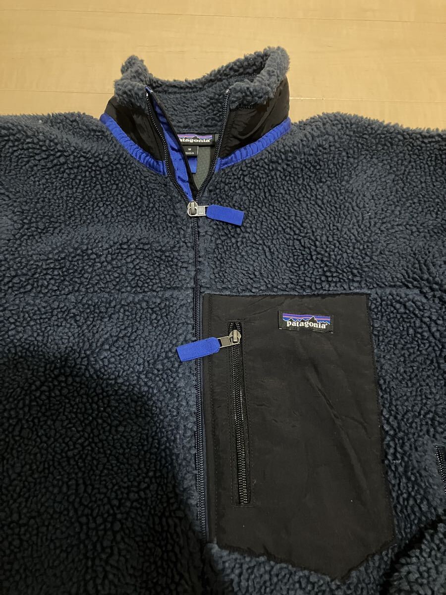 ◆美品◆Patagonia パタゴニア レトロXジャケット フリース ボア ネイビー 定番 Mサイズ_画像2