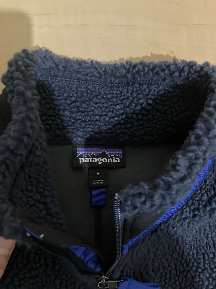 ◆美品◆Patagonia パタゴニア レトロXジャケット フリース ボア ネイビー 定番 Mサイズ_画像3