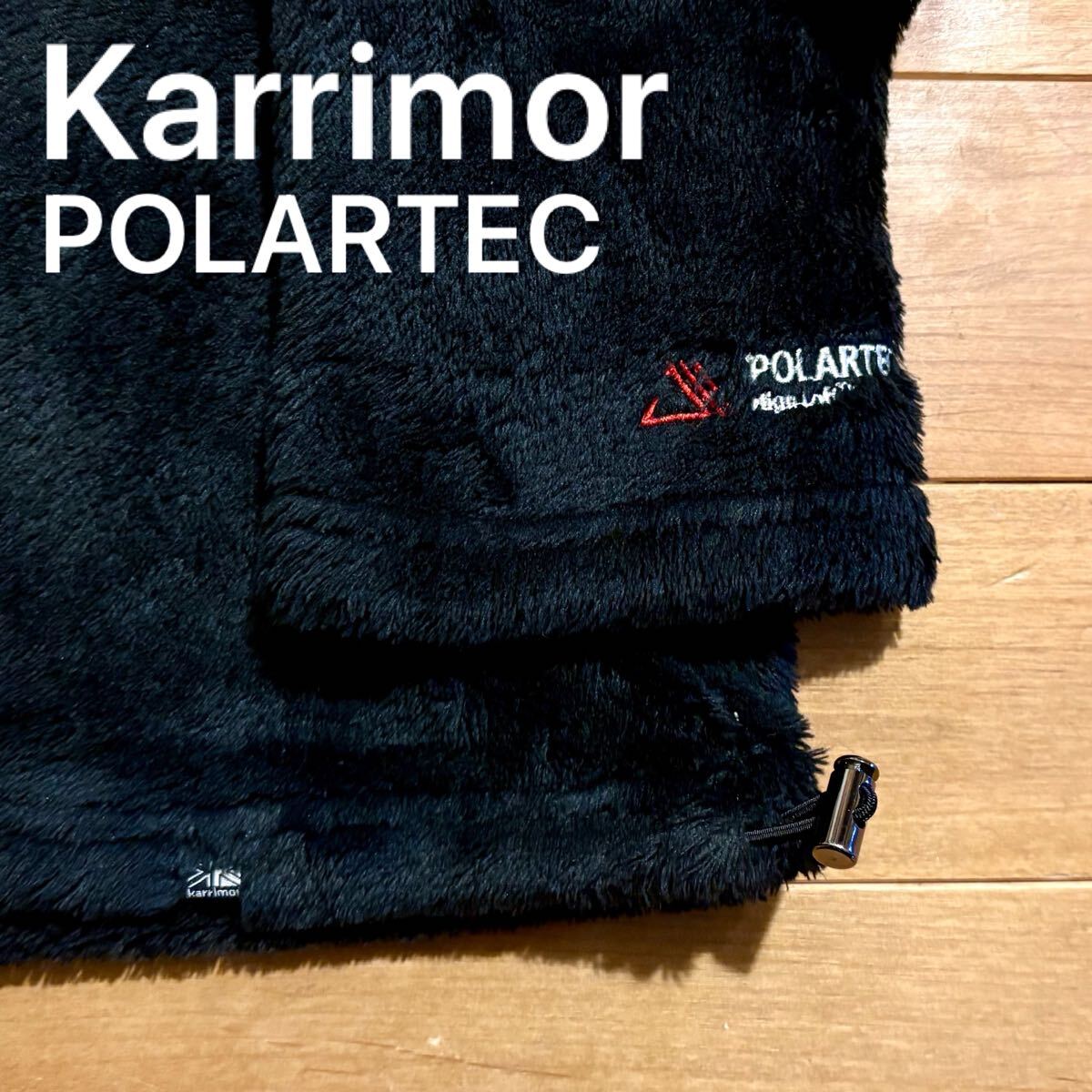 Karrimor カリマー POLARTEC ポーラテック aspire mock neck フリース 黒 ブラック_画像1