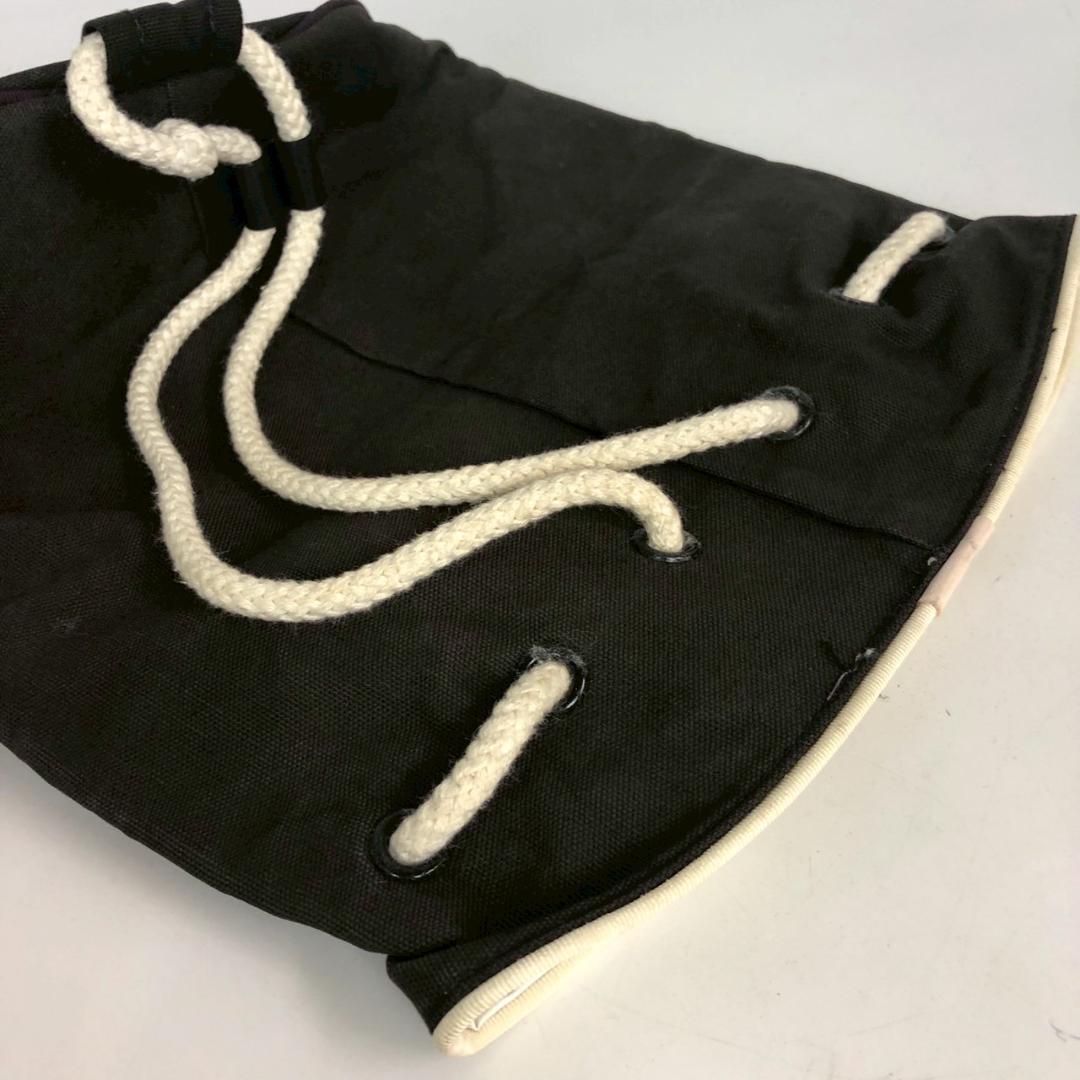 CHANEL シャネル キャンバス 巾着型 バッグ ブラック レディース ブランド おしゃれ 人気 かわいい 使いやすい ショルダー_画像3