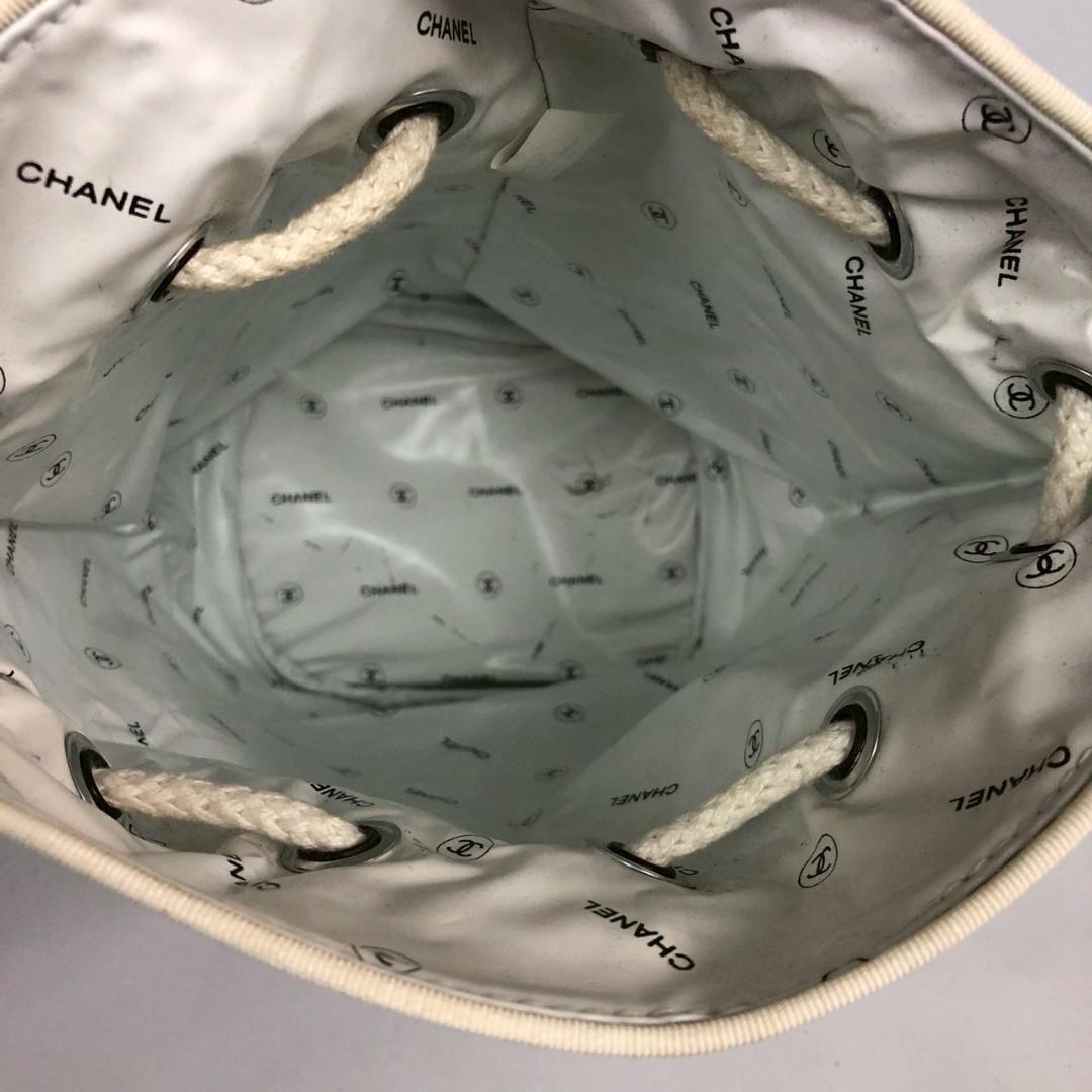 CHANEL シャネル キャンバス 巾着型 バッグ ブラック レディース ブランド おしゃれ 人気 かわいい 使いやすい ショルダー_画像5