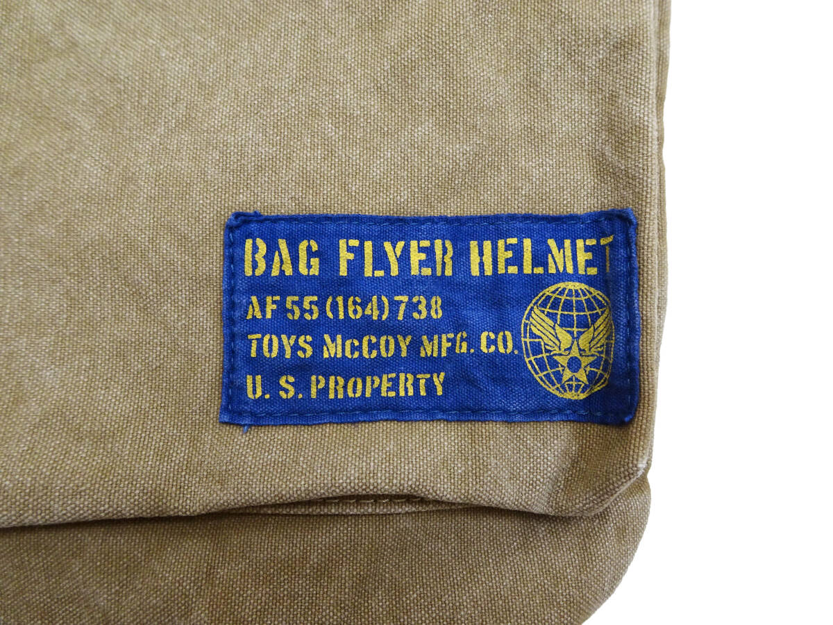 トイズマッコイ キャンバス ヘルメットバッグ TMA2524 スヌーピー x 米陸軍空挺部隊 バッグ ショルダーバッグ 041 カーキ TOYS McCOY 新品_画像6