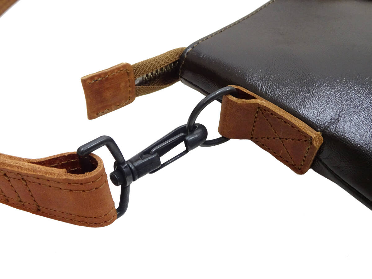 トイズマッコイ レザー ヘルメットバッグ TMA2521 スティーブ・マックイーン 大脱走モチーフ V.HILTS 本革 シールブラウン TOYS McCOY 新品_画像5