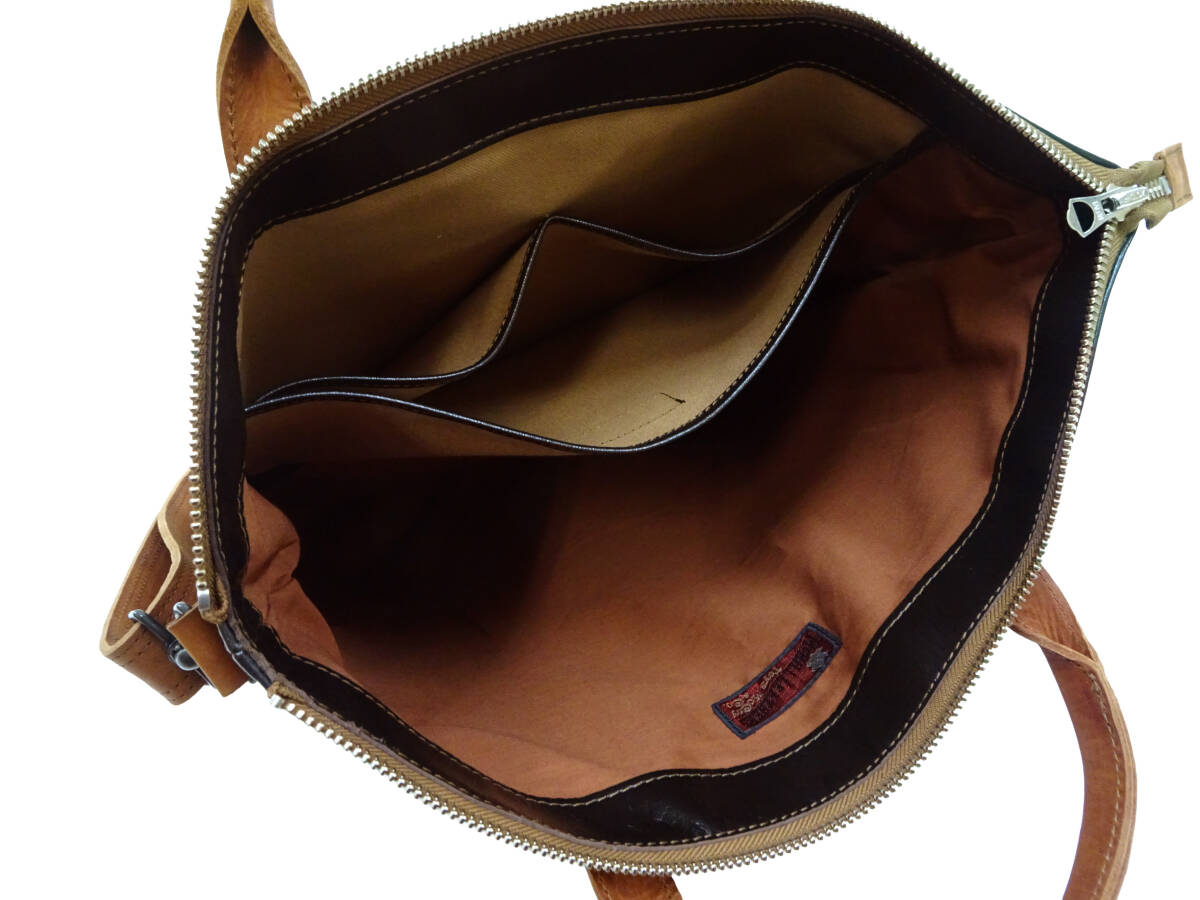 トイズマッコイ レザー ヘルメットバッグ TMA2521 スティーブ・マックイーン 大脱走モチーフ V.HILTS 本革 シールブラウン TOYS McCOY 新品_画像7