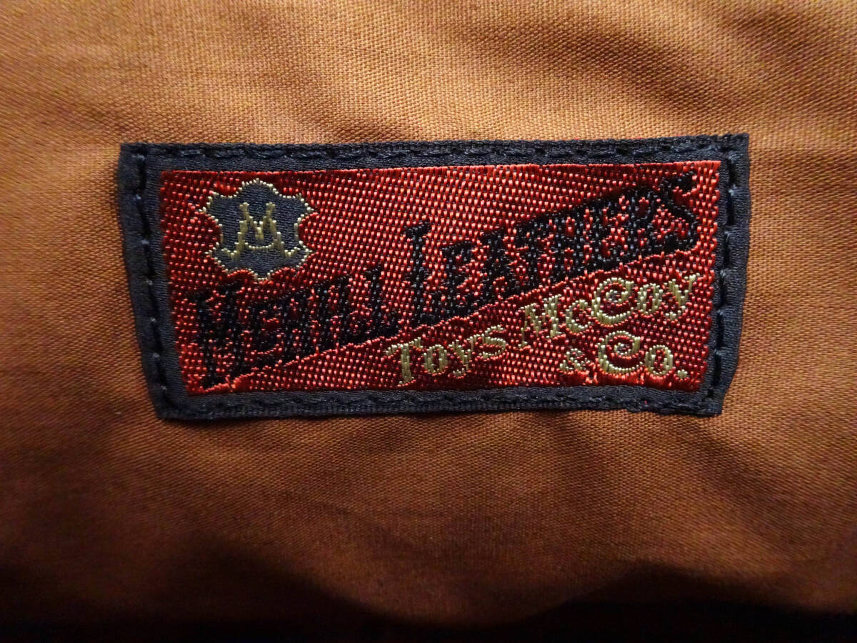 トイズマッコイ レザー ヘルメットバッグ TMA2521 スティーブ・マックイーン 大脱走モチーフ V.HILTS 本革 シールブラウン TOYS McCOY 新品_画像8