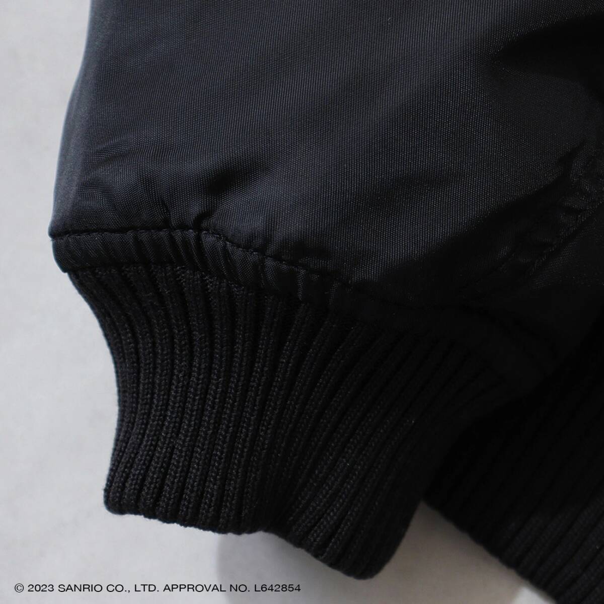 クロミ　MA-1　LLサイズ　ブラック　刺繍ワッペン　KUROMI　サンリオ　sanrio　新品_画像5