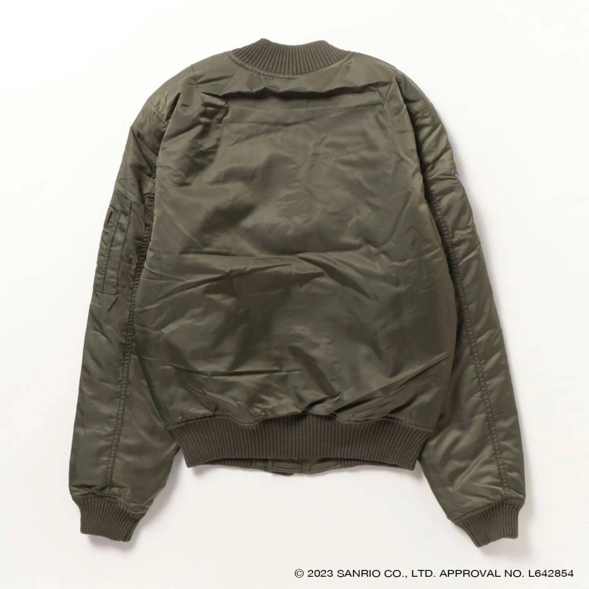 クロミ　MA-1　Lサイズ　カーキ　刺繍ワッペン　KUROMI　サンリオ　sanrio　新品_画像3