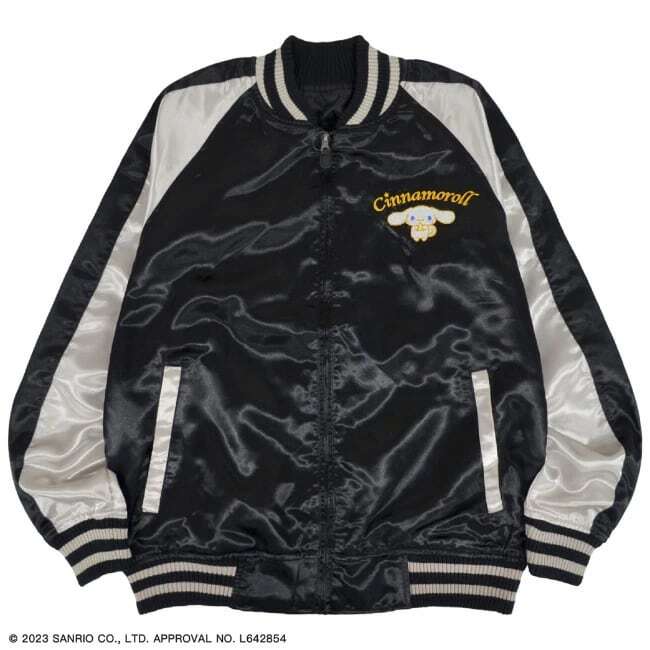 シナモロール刺繍スカジャン　Mサイズ　ブラック　SANRIO　サンリオ　新品　送料無料　シナモン　Cinnamoroll_画像2