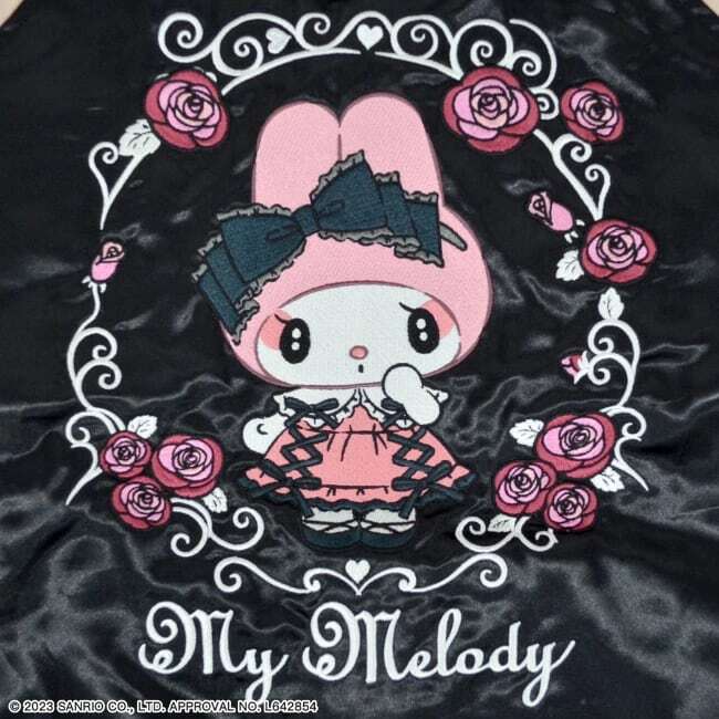 マイメロディ 刺繍スカジャン LLサイズ ブラック ゴスロリ SANRIO サンリオ 新品 送料無料 マイメロ My Melody_画像2