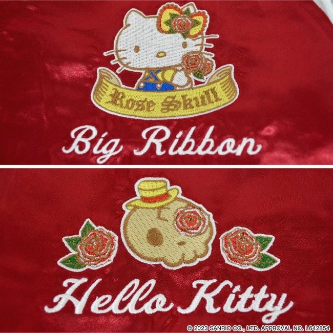 ハローキティ 刺繍スカジャン　LLサイズ　レッド　SANRIO　サンリオ　新品　送料無料_画像4
