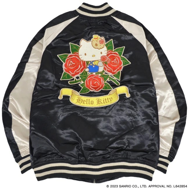 ハローキティ 刺繍スカジャン　Lサイズ　ブラック　Hello Kitty　SANRIO　サンリオ　新品_画像6
