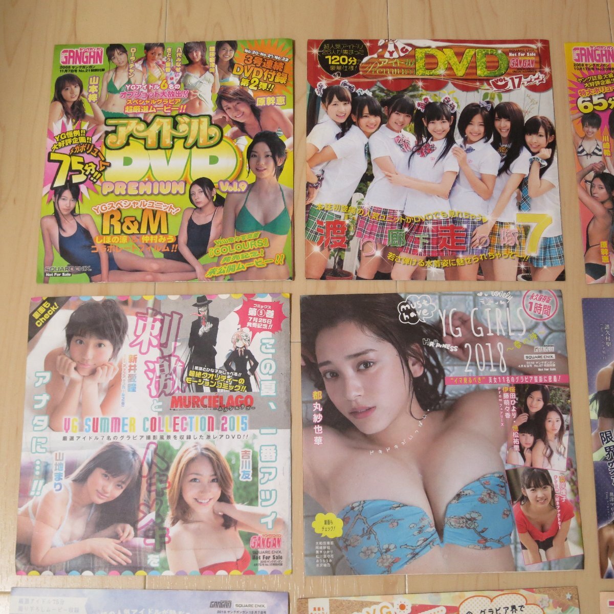 グラビア アイドル 付録 DVD 未開封 １６枚 ヤングガンガン ダブりなし ＡＫＢ 渡辺麻友　大原優乃 柏木由紀など_画像2