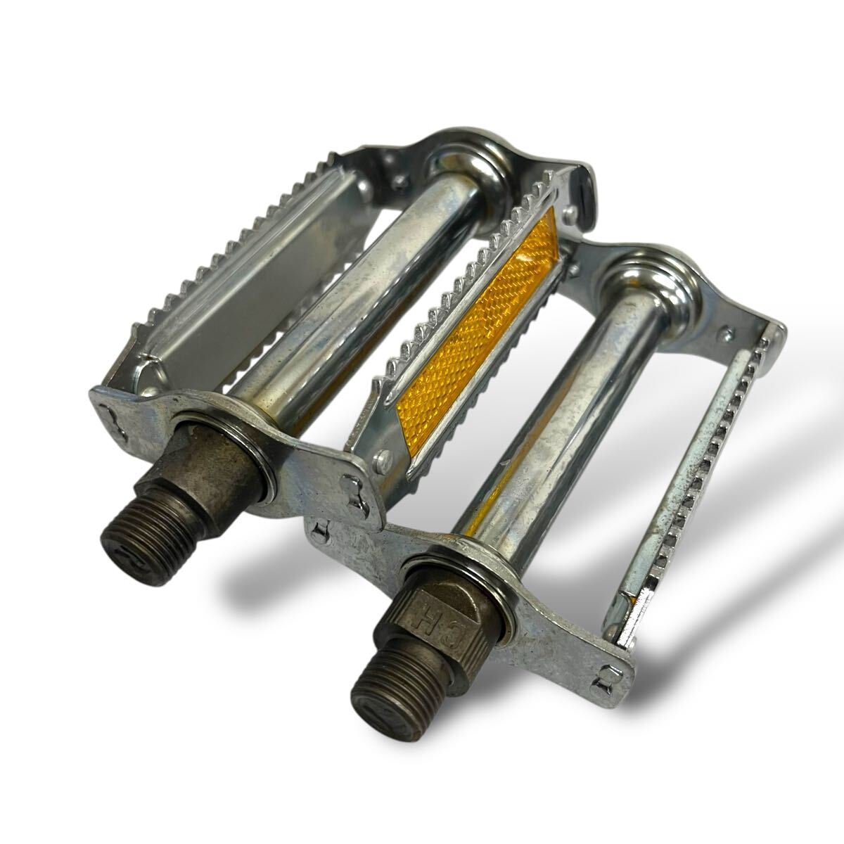 当時物/未使用/CH/メッキペダル/オレンジ反射板/昭和自転車/デコチャリ/フラッシャー/スポーツ車/実用車/ツアー車/マスプロ/レトロ_画像5