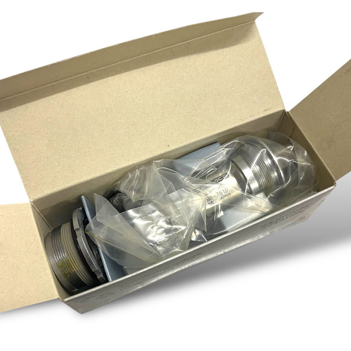 当時物/未使用/DURA ACE/BB-7610/NJS/競輪/ピスト/ボトムブラケット/SHIMANO/ロードレーサー/デュラエース/ビンテージ/レトロ/島野工業_画像2