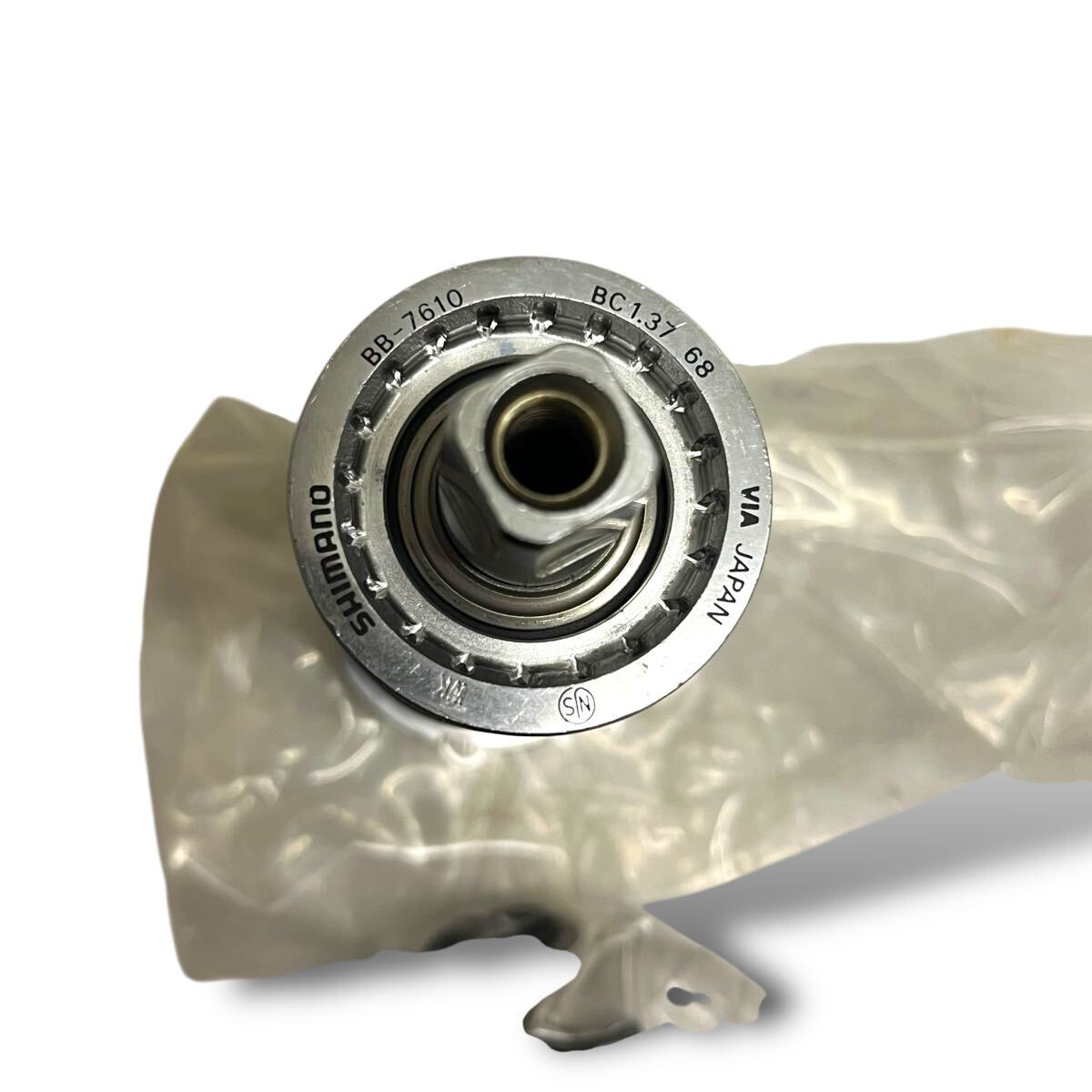 当時物/未使用/DURA ACE/BB-7610/NJS/競輪/ピスト/ボトムブラケット/SHIMANO/ロードレーサー/デュラエース/ビンテージ/レトロ/島野工業_画像3