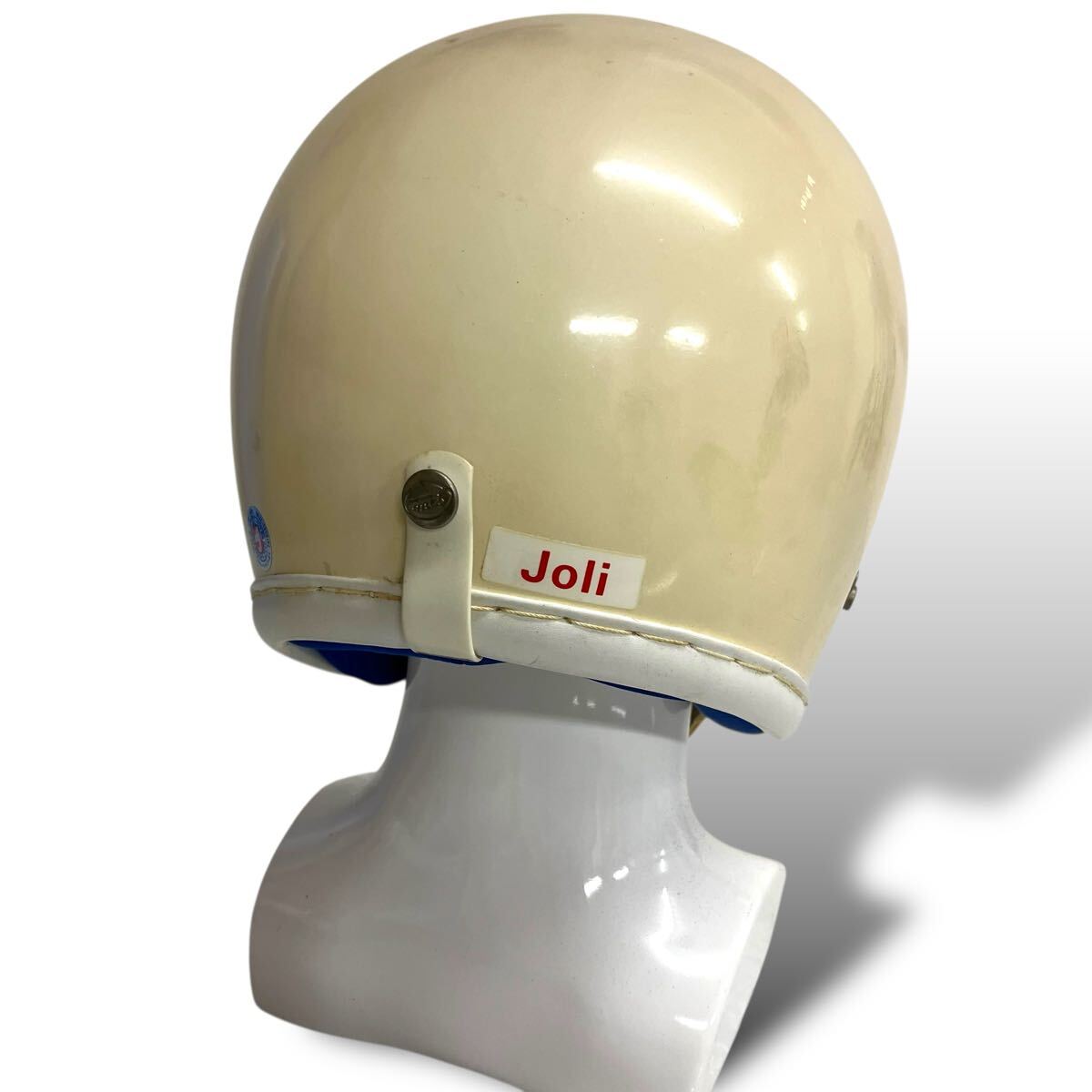 当時物/85’s/メット工業/ジェットヘルメット/革巻き/Joli/M/57-59㎝/METLADY/旧車/昭栄/Arai/新井広武/立花/KUNOH/MARUSHIN/レトロ_画像6