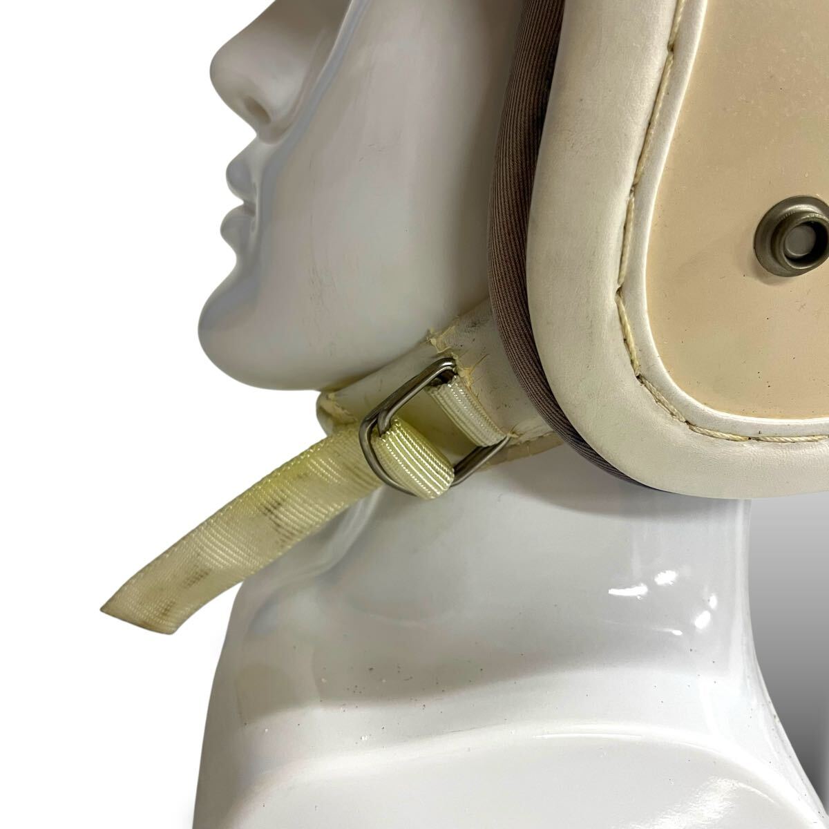 当時物/85’s/メット工業/ジェットヘルメット/革巻き/Joli/M/57-59㎝/METLADY/旧車/昭栄/Arai/新井広武/立花/KUNOH/MARUSHIN/レトロ_画像7