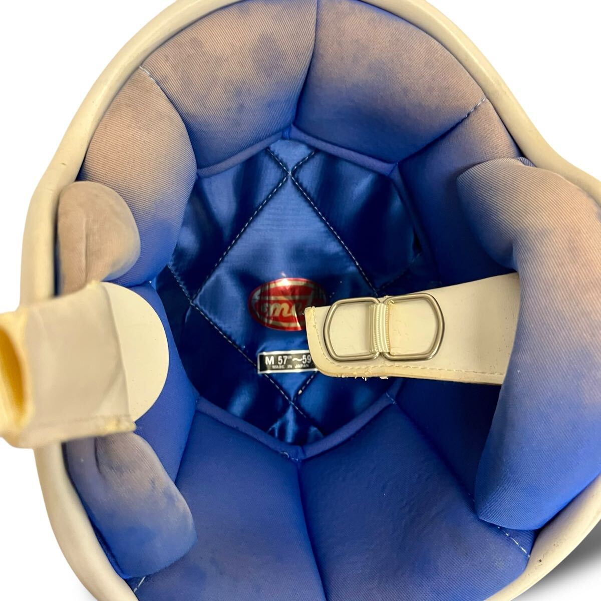 当時物/85’s/メット工業/ジェットヘルメット/革巻き/Joli/M/57-59㎝/METLADY/旧車/昭栄/Arai/新井広武/立花/KUNOH/MARUSHIN/レトロ_画像8