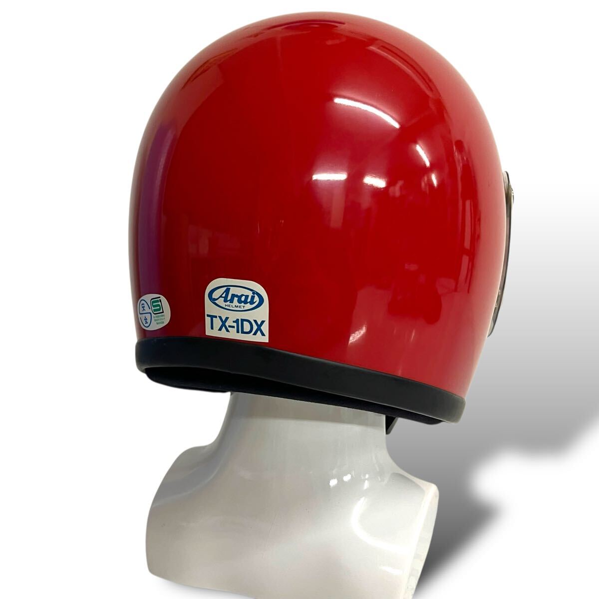 当時物/未使用/83’s/新井弘武/フルフェイス/ヘルメット/TX-1DX/59-60㎝/L/Arai/Z-90/旧車/バイク/SHOEI/クノー/マルシン/ビンテージ_画像4