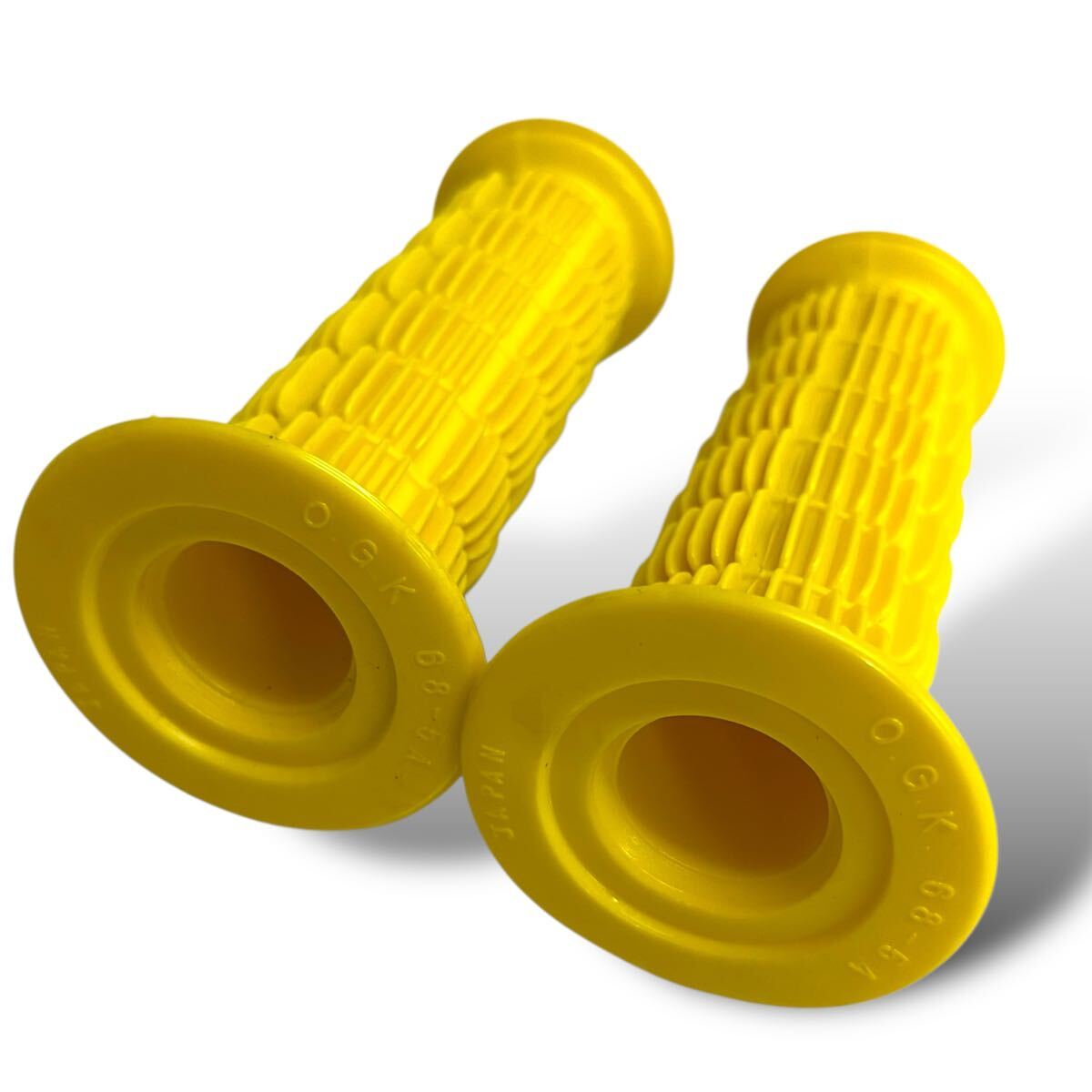 当時物/未使用/OGK/にぎり/グリップ/68-5A/黄/BMX/SCHWINN/シューイン/カスタム/デコチャリ/ローライダー/昭和自転車/MTB/ビンテージ_画像1