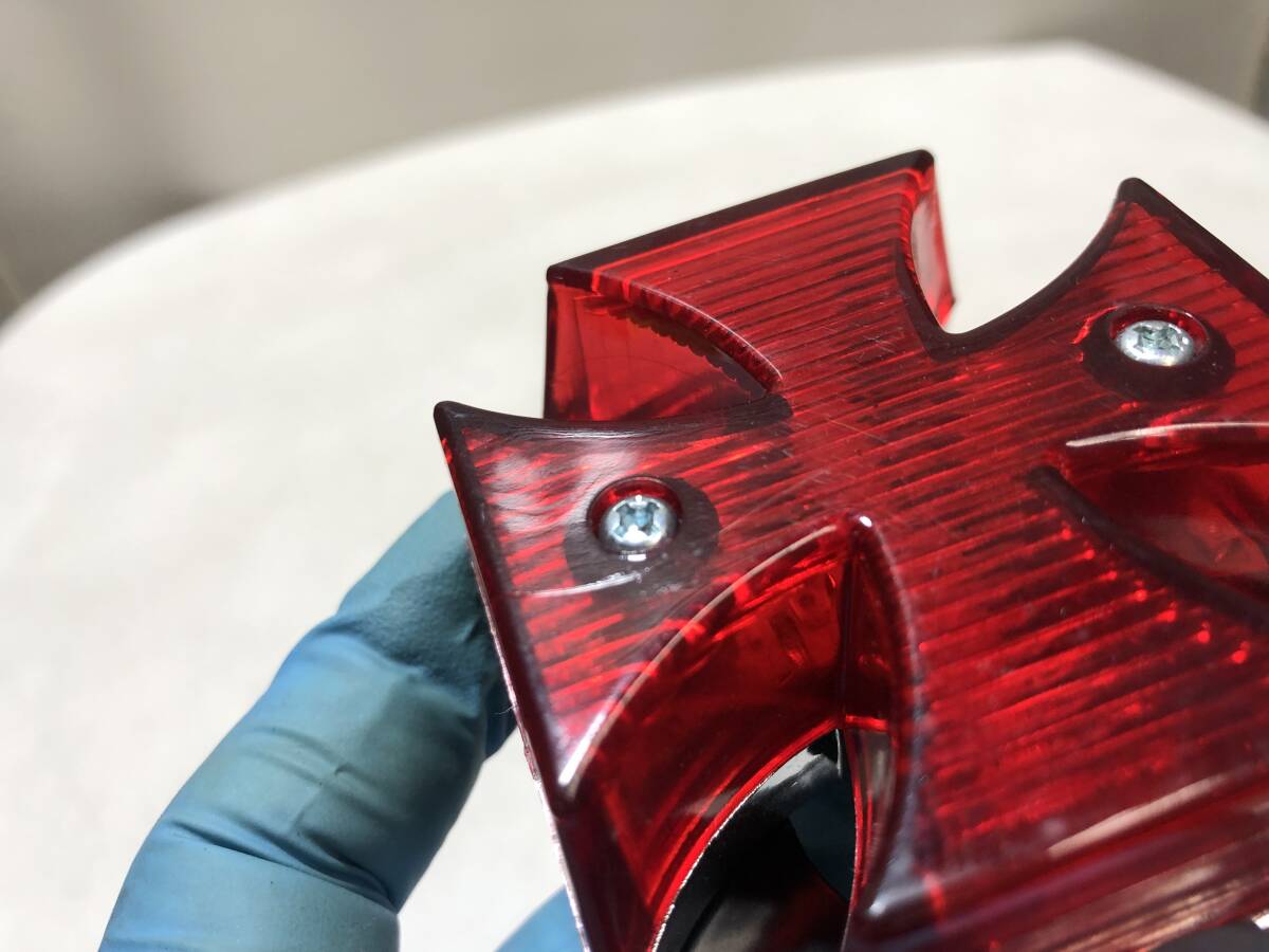 E-12　汎用　ドラッグスター・ビラーゴ250・SR400・ハーレー・バルカン等に　新品・未使用品　ミニクロステールランプ　LED【60】_画像3