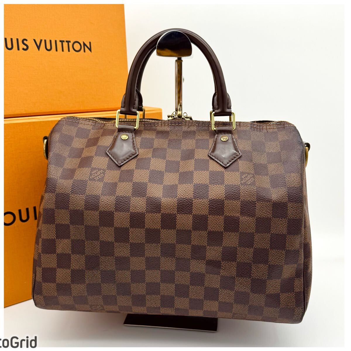 ルイヴィトン ダミエ スピーディ30 バンドリエール ハンドバッグ_画像2