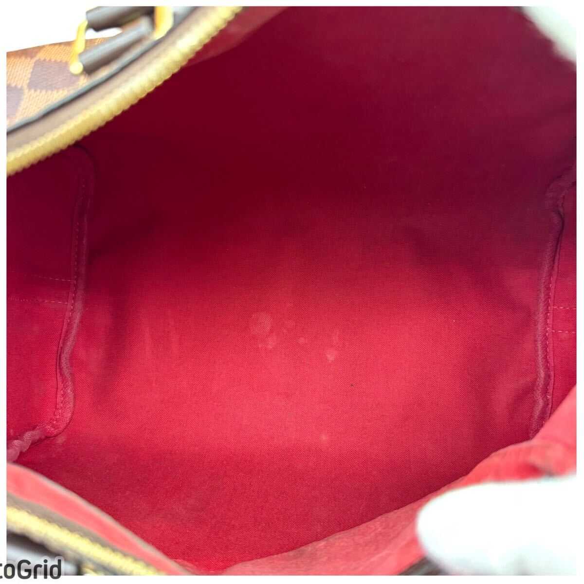 ルイヴィトン ダミエ スピーディ30 バンドリエール ハンドバッグ_画像8